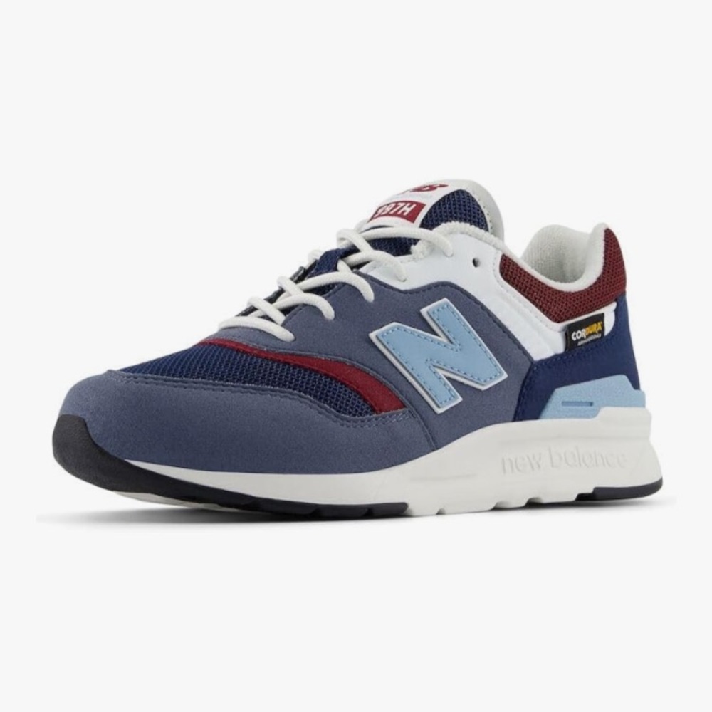 New Balance 997h Navy and Burgundy Sneakers Wide